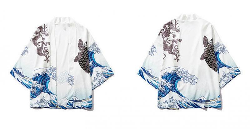 Product Introduction of Bộ Đồ Ba Mảnh Cho Nam, Kimono Haori, Hanfu, Quần Áo Thời Trang Trung Quốc Áo Choàng Phong Cách Trung Quốc Cổ Xưa Phong Cách Mùa Hè Bằng Lụa Lạnh Thích Hợp Cho Nam Và Nữ 5