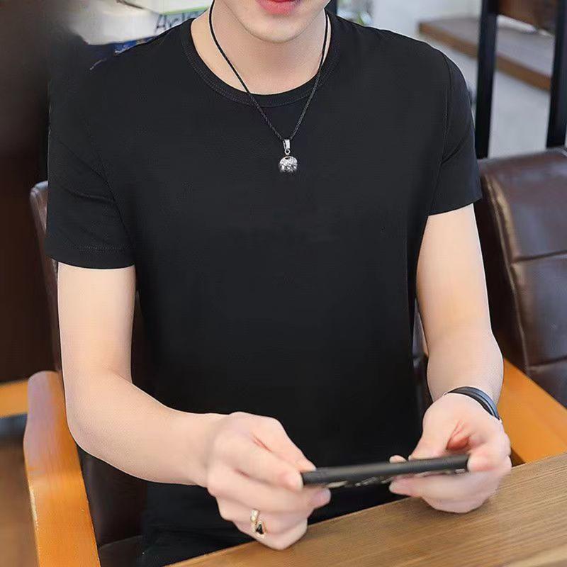Product Introduction of Pure Cotton Summer New Men's Short-sleeved T-shirt Casual POLO Shirt with Versatile Lapel Short-sleeved Top acid  wash 13
