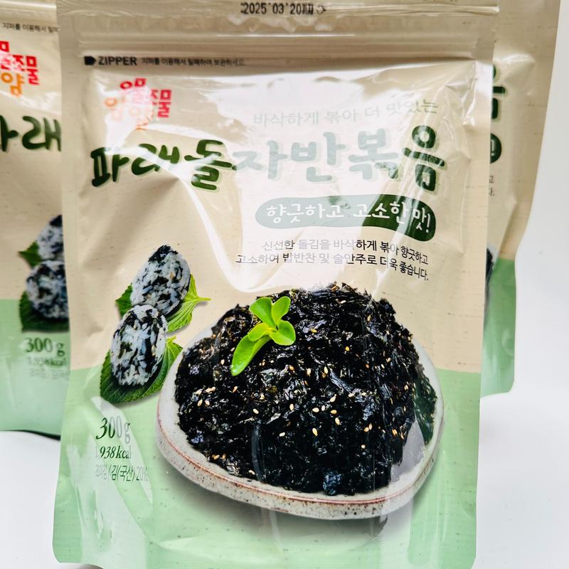 Rong biển vụn xào vừng 300g Hàn Quốc Teasan lá kim vụn ăn liền