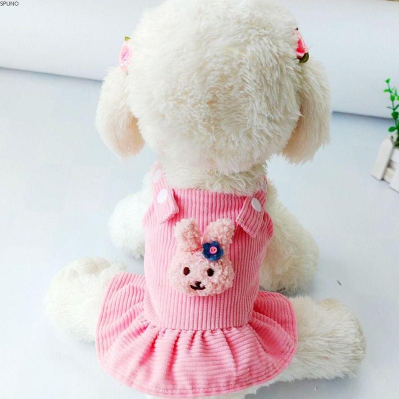 Váy Cho Thú Cưng, Áo Vest Vải Nhung Kẻ Cho Chó Nhỏ, Váy Cho Chó Con Và Mèo, Trang Phục Mùa Thu Đông Dễ Thương, Quần Áo Thú Cưng, Áo Khoác