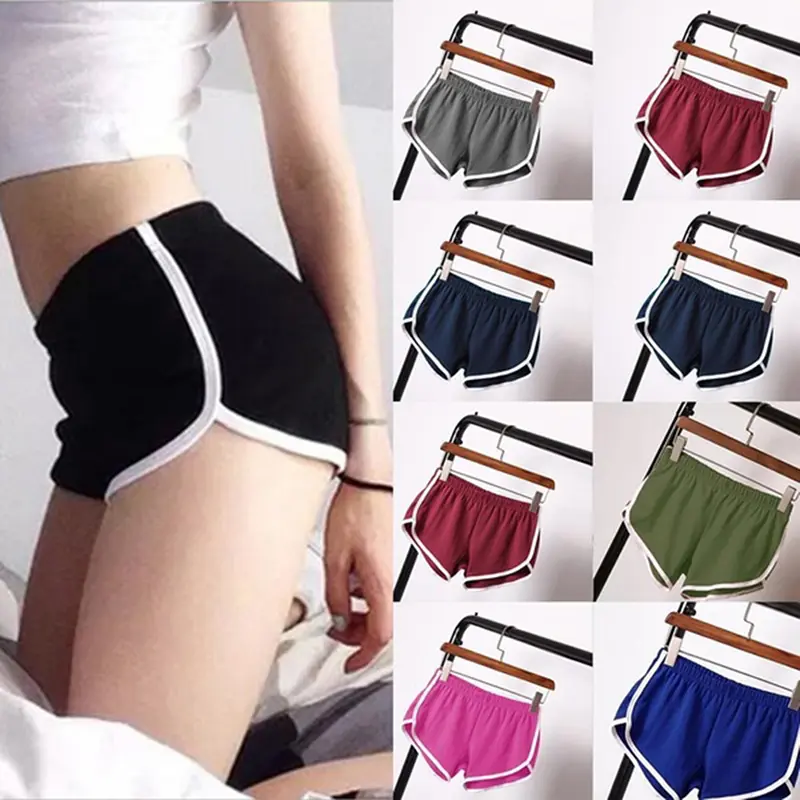 Summer Shorts Women Gym Workout Waistband Skinny