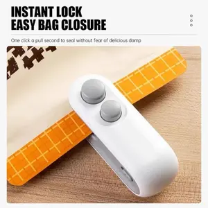 Hand Sealer Portable Pengeyegel Makanan Press Kemasan Plastik Eletrik USB