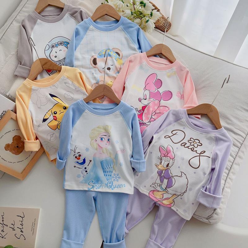 Product Introduction of 8-22kg Bộ Thun Tăm Lạnh In Hình Ngộ Nghĩnh cho bé trai bé gái diện thu 2