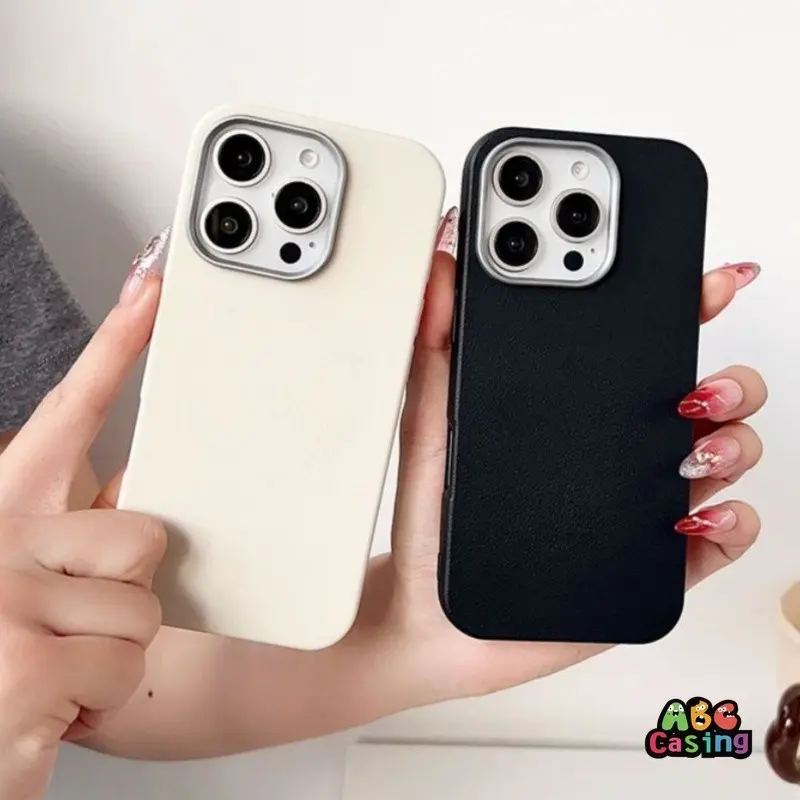 Casing Hp Untuk Samsung A15 A05 A05S A14 A35 A10s A04E A20S A04 A25 A12 A13 A03S A54 A32 A33 A55 A22 A24 A51 A34 M12 A31 A02S A03 A20 A30 A11 A23 A04S A50S A53 A52 A50 A21S A03 Core A30S A52S mewah nuansa kulit tekstur kulit Sederhana warna solid Case 4
