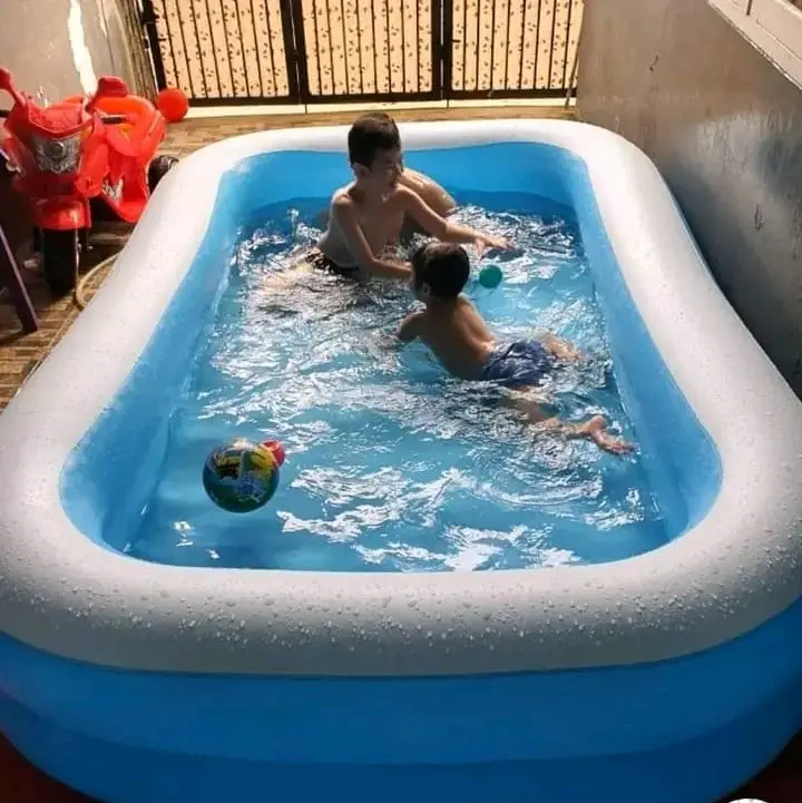 Kolam Renang Retanguler pool 200cm Jumbo Kotak Free pompa