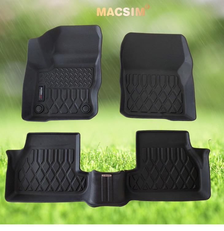  Thảm lót sàn xe ô tô Ford Focus 2013-2020 Nhãn hiệu Macsim chất liệu nhựa TPE cao cấp màu đen 