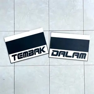 Kepet Lumpur Roda Belakang Truck Ukuran 45X30 Cm 1 Set Kanan Kiri Bebas Request
