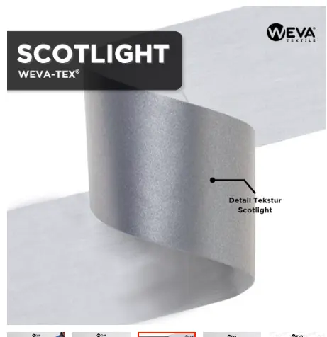 METERAN Scotlite Kain Reflective Pita Skotlet Untuk Jaket Jas Hujan dan Seragam Safety 3