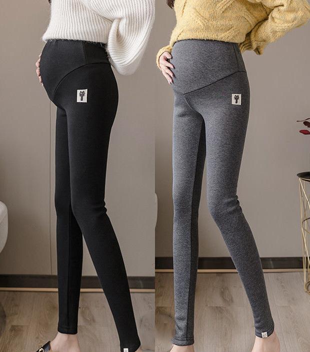 Quần Legging Bầu Lót Lông Siiêu Ấm Có Chun Chỉnh