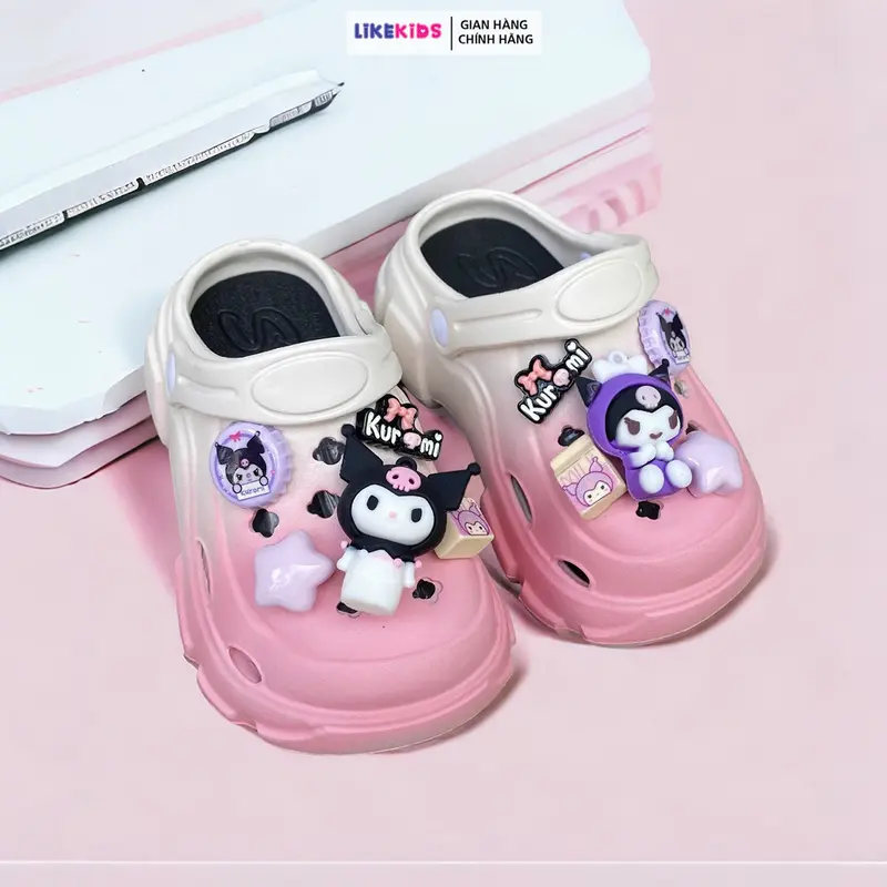 Dép SỤC cho bé gái hoạ tiết CHARM cute - LikeKids 5