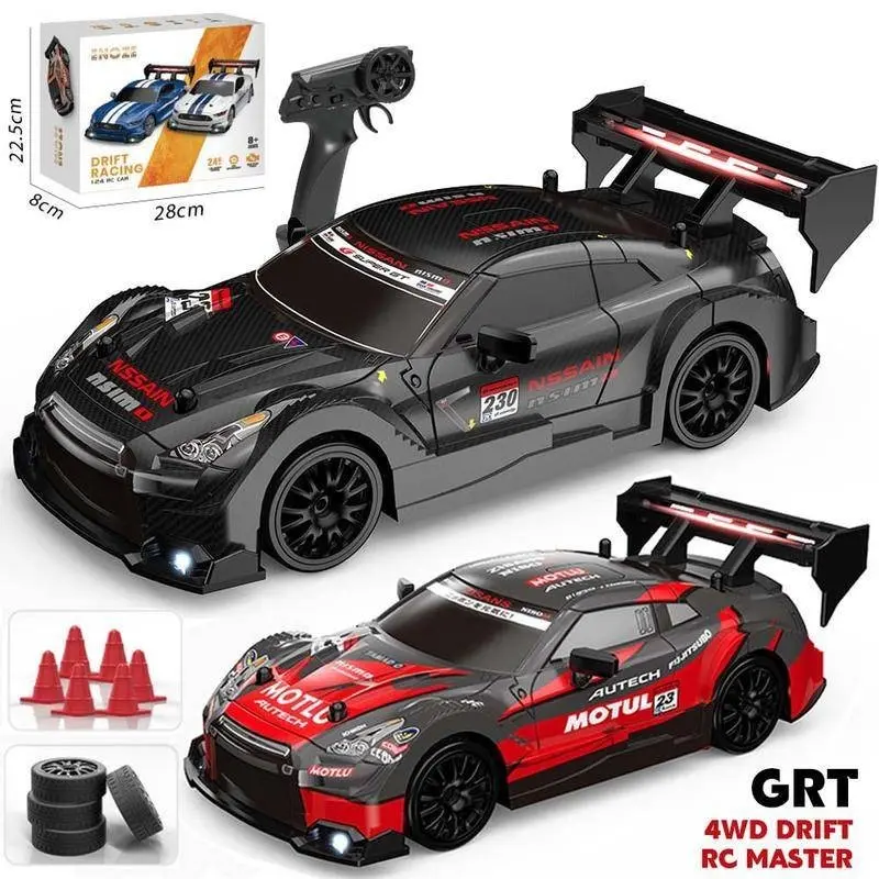 1/24 GTR RC 4WD drift racing toy car AE86 Ford Mustang model sports style car remote control high speed car toy car