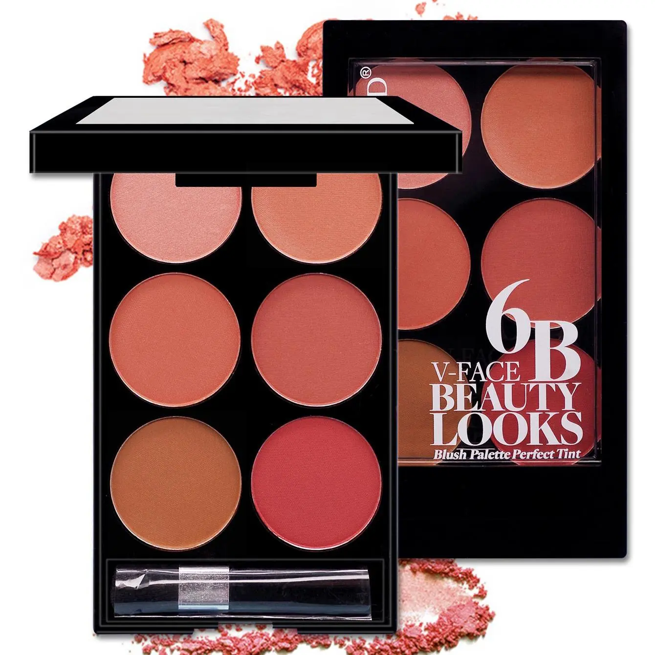 Natural Skin Tone Facial Blush Palette, Smooth Blush Powder, 6 Color Makeup Blush Palette, Cheeks Contour Blush Pressed Powder, Cosmetic Gift, Summer Cosmetic, Makeup Product, Valentine's Day Gift, Birthday Gift Ideas