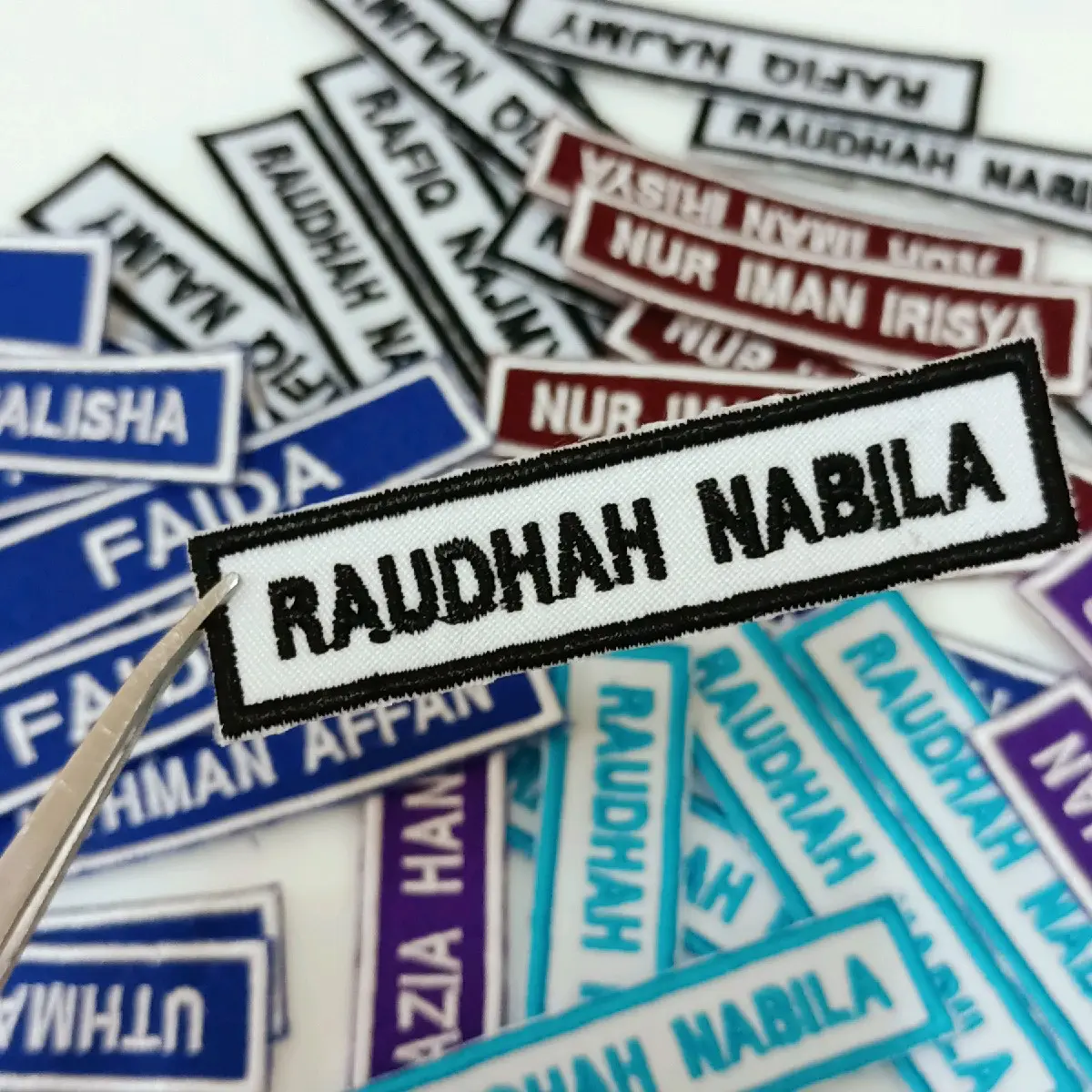 Tag Sulam rumi/Nametag Sulam/Tanda Nama Sulam| 3keping