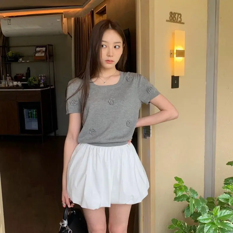 Quần đùi nữ bí phồng, Quần Short nữ dáng bí chất voan đẹp mềm mặc xinh - Seventeen 6