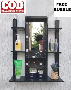 Tempat Alat Rak Kosmetik Rias Gantung Dinding Aestetic Karakter