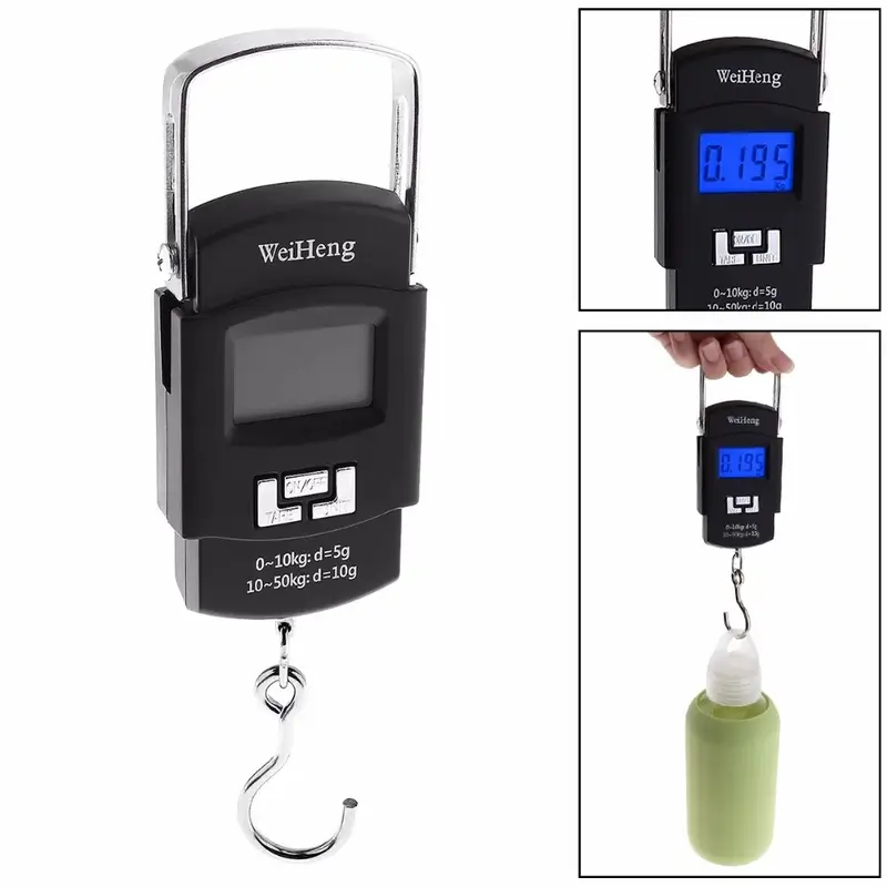 WeiHeng Timbangan Koper Tas Gantung Digital Scale 50kg 0.01kg - WH-A08 - Black 2