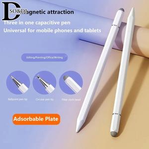 Universal Stylus Compatible with iPad Pencil 2 Tablet Computer Mobile Phone Magnetic Stylus Compatible with MatePad SE 11inch Air 11.5 S T10S Huawei Lenovo Accessory Device Electronic Writing