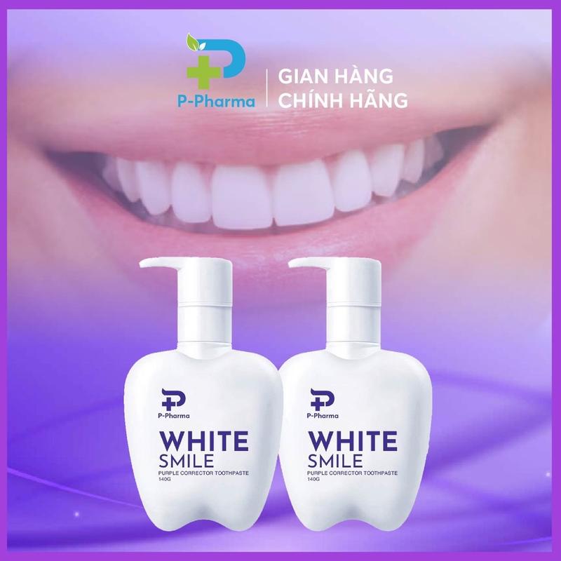 Product Introduction of Combo 2 Kem Đánh Trắng Răng White Smile Giúp Trắng Răng, Hơi Thở Thơm Mát - Lọ 140 gram - Đơn 2 chai 3