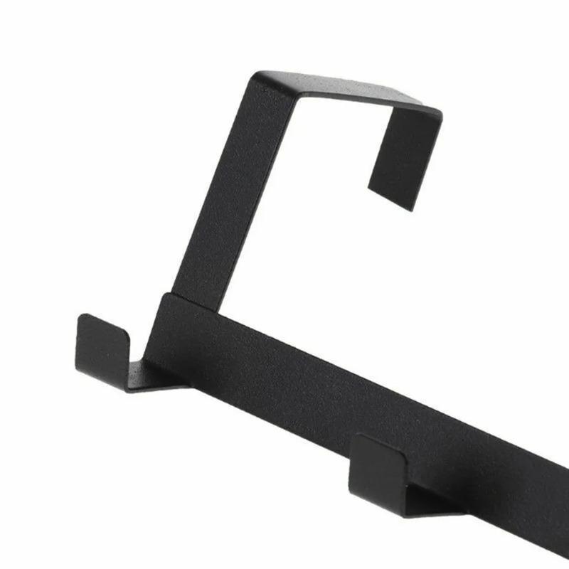 Product Introduction of No Punching 5 Hooks Door Rear Hook Wrought Iron Clothes Bag Hanger Hat Sundries Storage Rack Hanger Home Bathroom Organizer 16