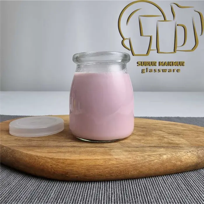 [Set 6 Pcs] Toples Pudding Jar Kaca 200ml ( PJ200 ). Bumbu / Spice