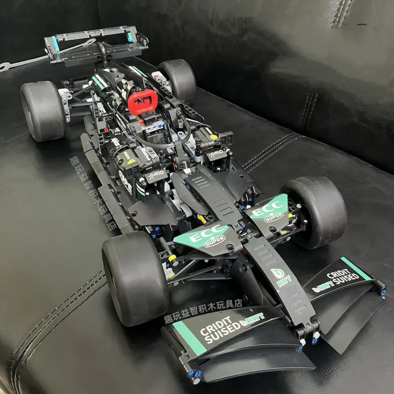 [Tỷ lệ 1:10] Xe đua F1 lắp ráp siêu xịn, Mô phỏng đầy đủ cánh gió, hệ thống treo và khoang lái 1