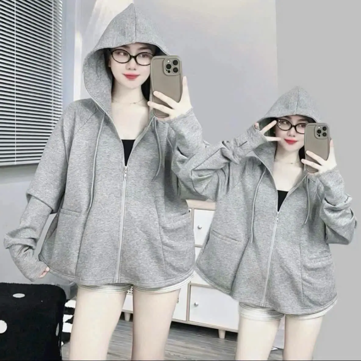 Áo Khoác Chống Nắng Umi Su Cao Cấp, Áo Nữ, Dày Dặn, Form Dài Xoè Trẻ Trung, Chống UV, Vải Đanh Mát, Chọn Kĩ Vải