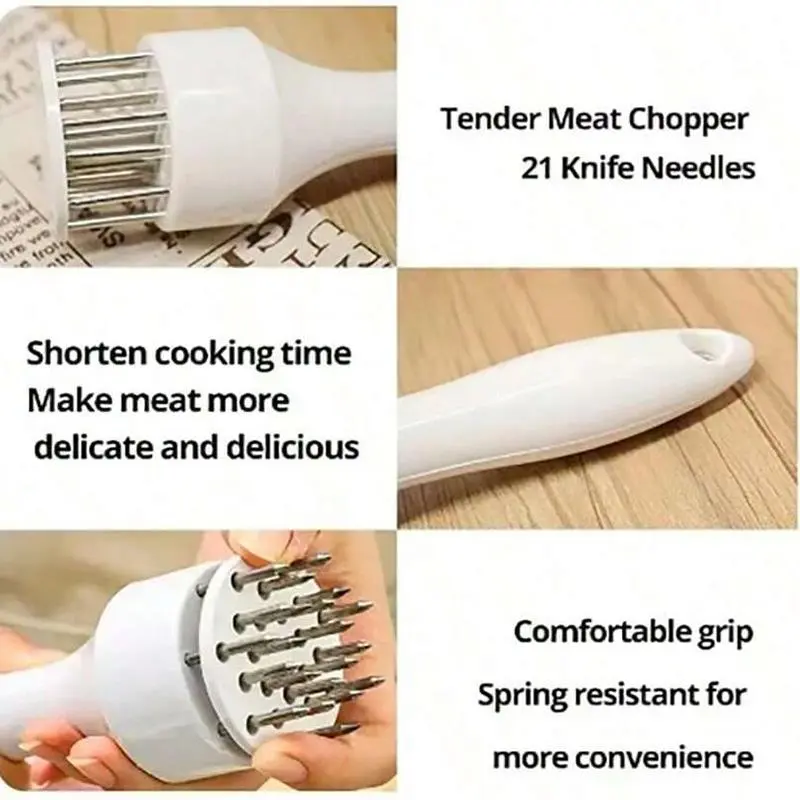 Manual Meat Tenderizer, Handheld Meat Tenderizer with Broken Tendons, Pork Chop Chicken Chop Chicken Wings Meat Needle Hammer for Kitchen, Utensils 1