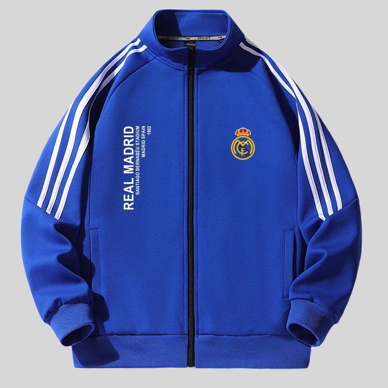 Product Introduction of Áo thun nam, phong cách No.Áo Khoác Thường Ngày Real Madrid, 7 Chiếc Huy Chương Châu Âu, Thích Hợp Cho Mùa Xuân Và Mùa Thu, Áo Khoác Mỏng Trẻ Trung, Áo Len Quần Áo Thể Thao Thường Ngày Menswear 10