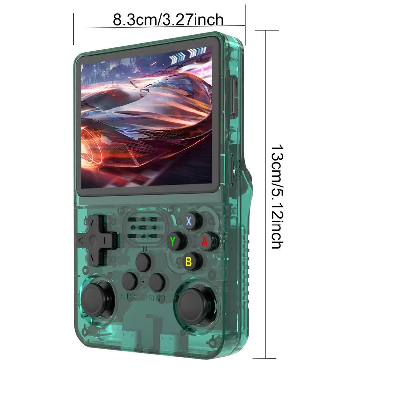 Ylw 3.5 Inch Hd Ips Screen Retro Handheld Video Game Console, Linux System 16000 Games 19 Emulators Handheld Game Player, Open Source Game Console, Gaming Console 2