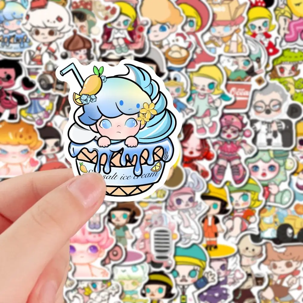 [3235 People Rated] 108 Bubble Mart Stickers High-Quality Cartoon Cute Journal Phone Case Tablet DIY Material Waterproof