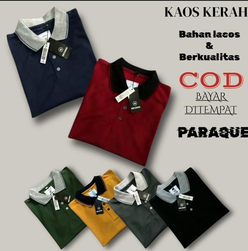 Product Introduction of Paket 3pcs Kaos Polo Shirt Pria Kaos Kerah Lengan pendek Bahan Cotton Cuty Ukuran M L XL 6