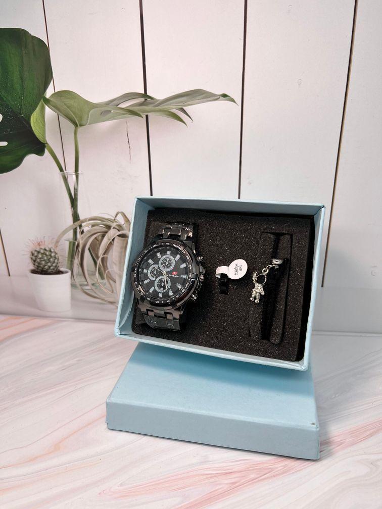 Jam Tangan Pria Paket Lengkap - Diameter Case 30-50mm, Termasuk Jam Tangan, Gelang, dan Cincin - Garansi Uang Kembali 100% Jam Tangan Pria Paket Lengkap - Diameter Case 30-50mm, Termasuk Jam Tangan, Gelang, dan Cincin - Garansi Uang Kembali 100%