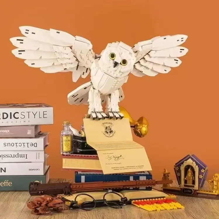 Khối Xây Dựng Tương Thích Với Lego, Chủ Đề Harry Potter, Cú Heidewei Lớn, Đồ Chơi Lắp Ráp, Quà Tặng Bé Trai Xếp Hình Bộ Lắp Ráp Toy Tháo Lắp 1