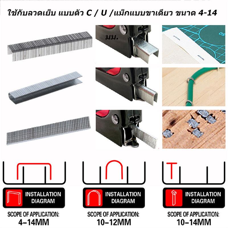 Product Introduction of Dụng cụ kim bấm cho gỗ kim loại thép không rỉ trang trí nhà cửa (miễn phí 600 ghim) 48