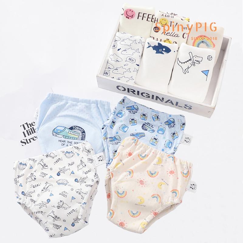 Set 2 quần bỏ bỉm xuất Nhật Cotton cao cấp 5 lớp 4 lớp dành cho bé yêu nhiều màu cho bé trai bé gái 1