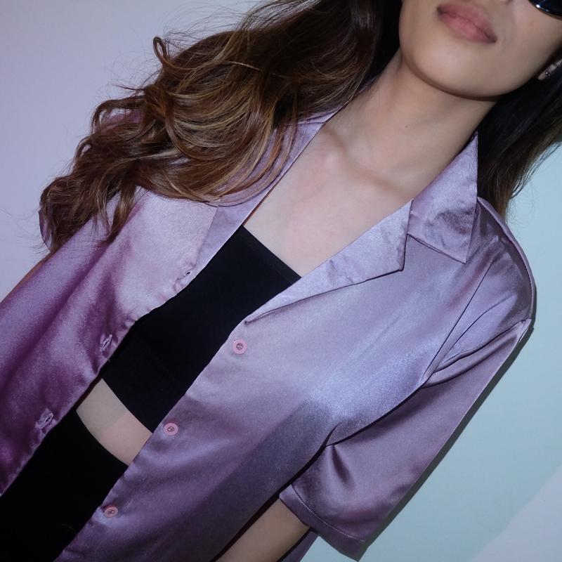 Kemeja satin silk 2