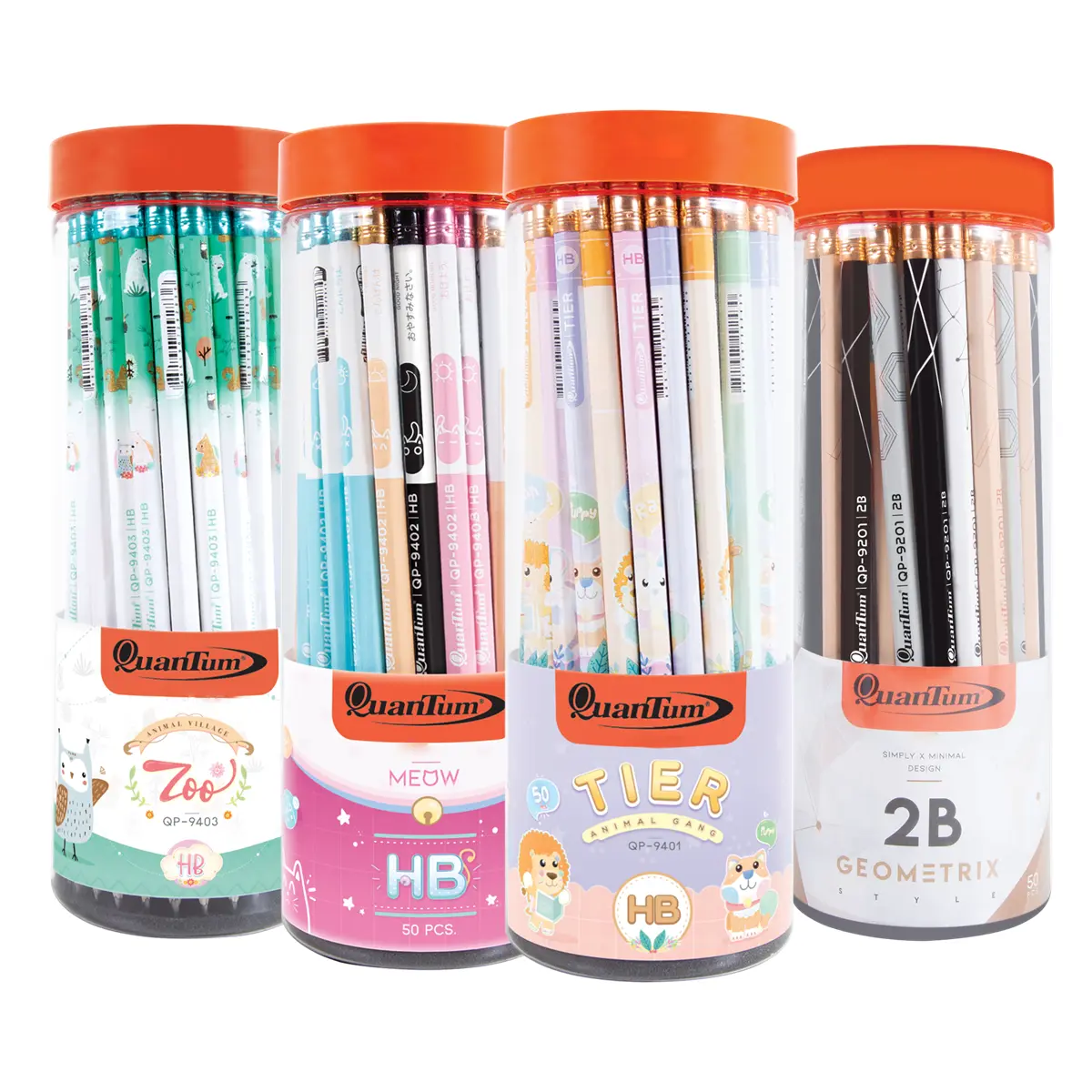 ดินสอแบบกระปุก ดินสอดำ ดินสอไม้ ดินสอ2B ดินสอHB Master art , elfen , QuanTum , Horse , Pencom เครื่องเขียนนักเรียน ส่งของทุกวัน
