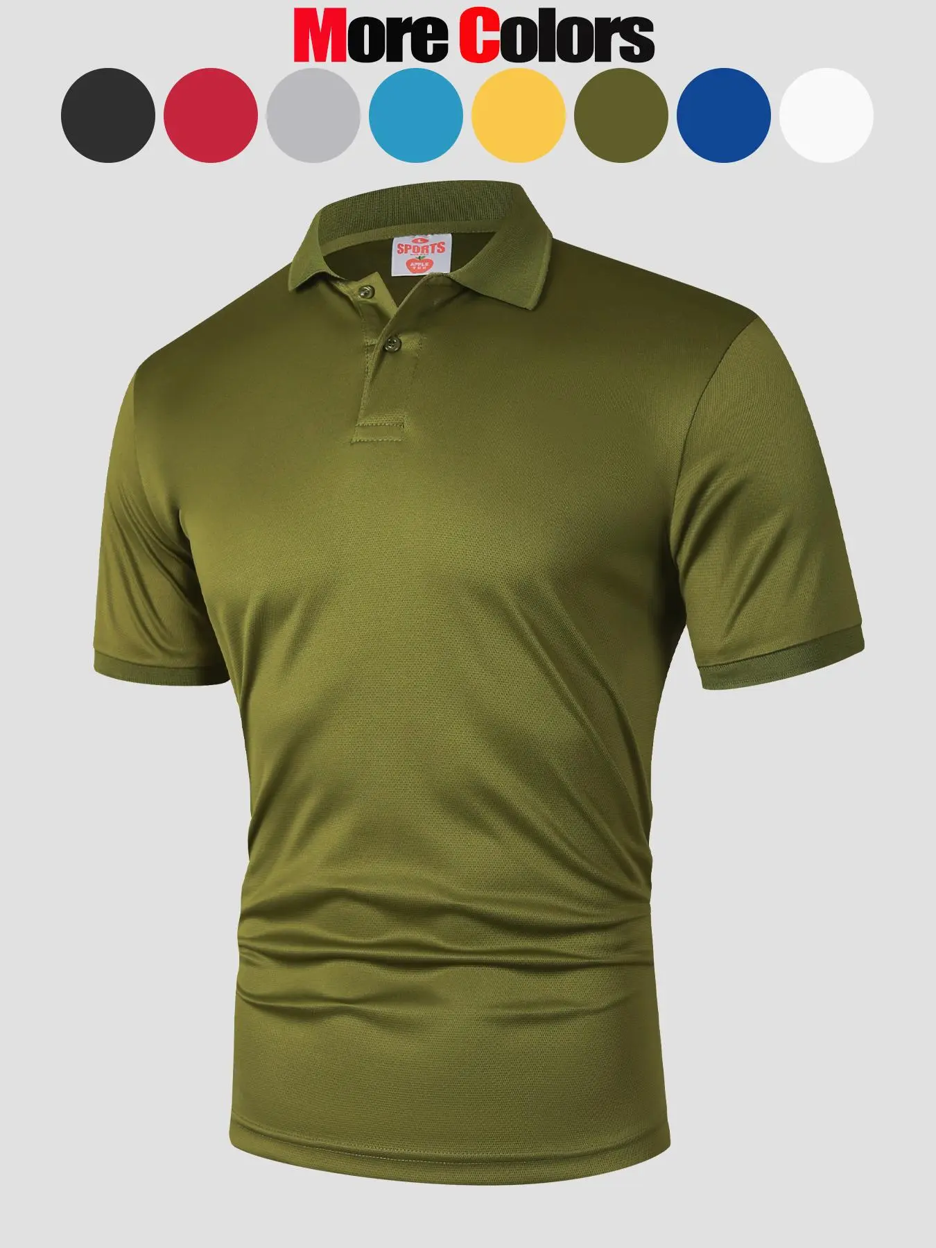 Men's Solid Color Pique Polo Shirt, Regular Fit Casual Breathable Quick Drying Short Sleeve Top for Summer, Fashion Men's Clothes for Daily Wear, Tropical