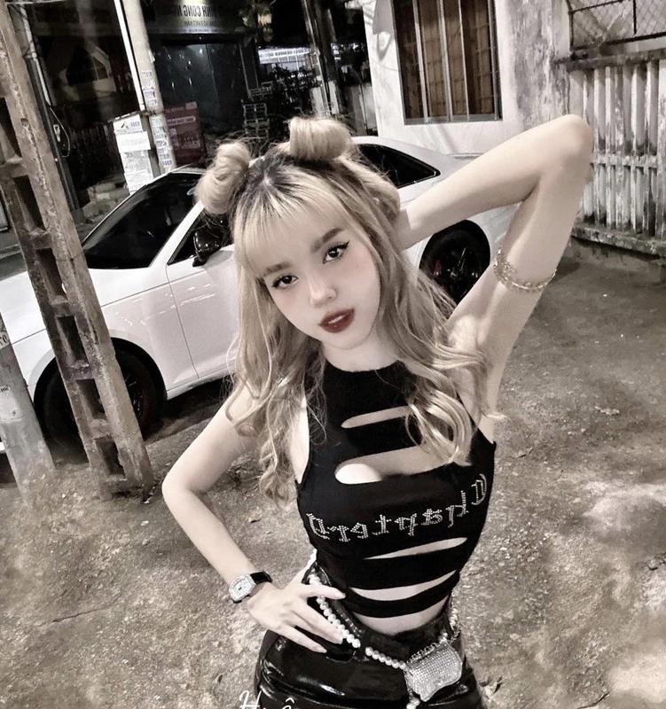 Áo ba lỗ nữ thun bozip sexy Đính Đá chữ kiểu cắt 4 đường dáng ngắn xinh Top Đen Top Đen đỏ đô tối giản