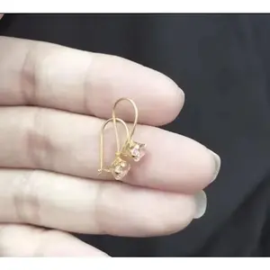 Anting desy warna Titanium 24k lapis koin anti karat dan luntur tampah di sepuh viral