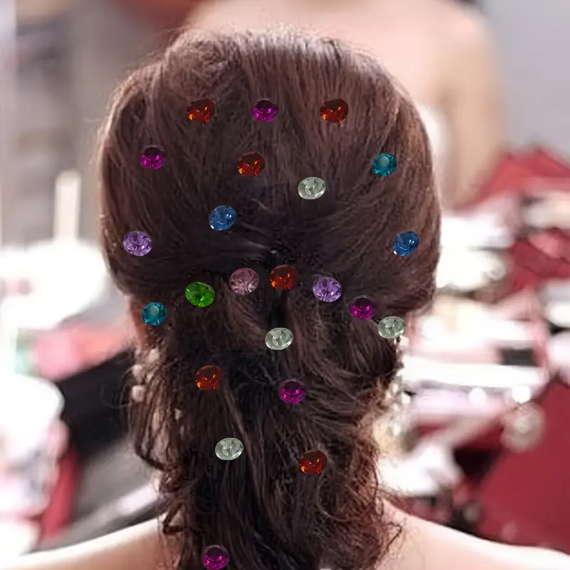 Hair Accessories.Headbands.Hair Curler.Hair Accessory Sets.Hair Clips . 20pcs Popular Curly Hair Rhinestone Accessories Bridal Hairstyle Design Accessories Colorful Spiral Clip Spring Clip Mixed Color Hairpin Hair Accessories 2