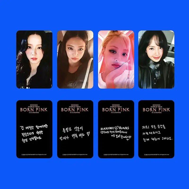 Product Introduction of BLACKPINK 8TH ANNIVERSARY Born Pink In Cinema PhotoCard Jisoo Lisa Jennie Rose Photo Cards 4 Per Set 21