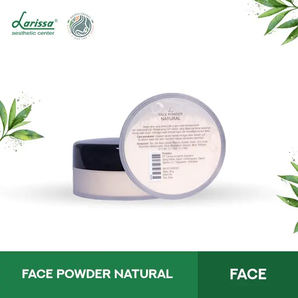 BEDAK TABUR NATURAL LARISSA (UNTUK KULIT WAJAH NORMAL/TANPA JERAWAT)