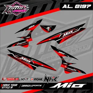 Stiker Motor Striping Mio 110 Smile/Sporty 2008 2009 2010 2012 2013 setiker decal mio karbu Bayar COD