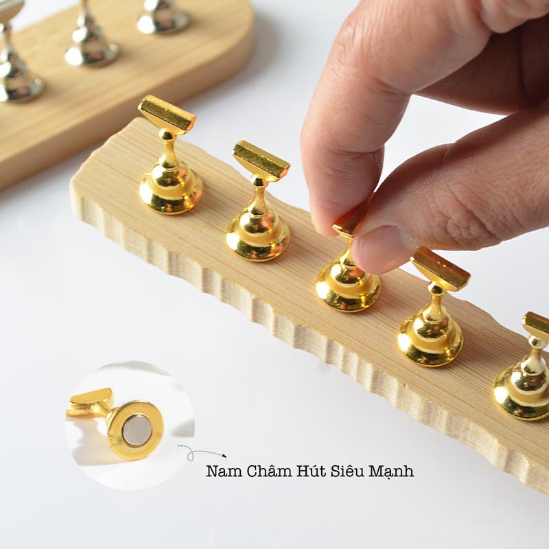 Đế Gắn Móng Giả Chắc Chắn - Đễ Gỗ Gắn Móng, Trưng Bày Móng Giả. dụ ng 3