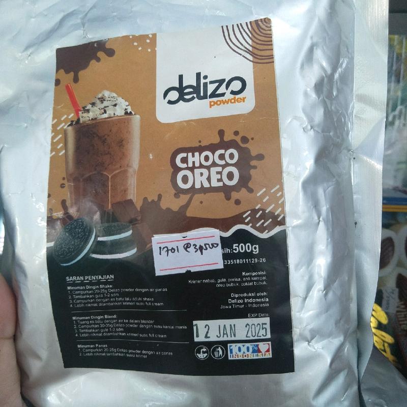 bubuk minuman power drink merk Delizo 500gr Coklat Gula Lemon Instan 3
