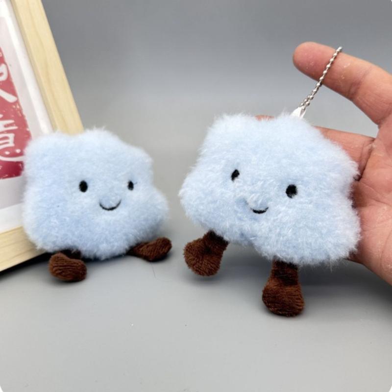 Mặt Dây Chuyền Đám Mây Nhồi Bông Dễ Thương, Viip, Đồ Chơi Nhồi Bông Mềm, Mặt Dây Chuyền Túi, Đồ Trang Trí Treo, Dây Chuyền Chìa Khóa Cặp Đôi, Phụ Kiện Túi 5