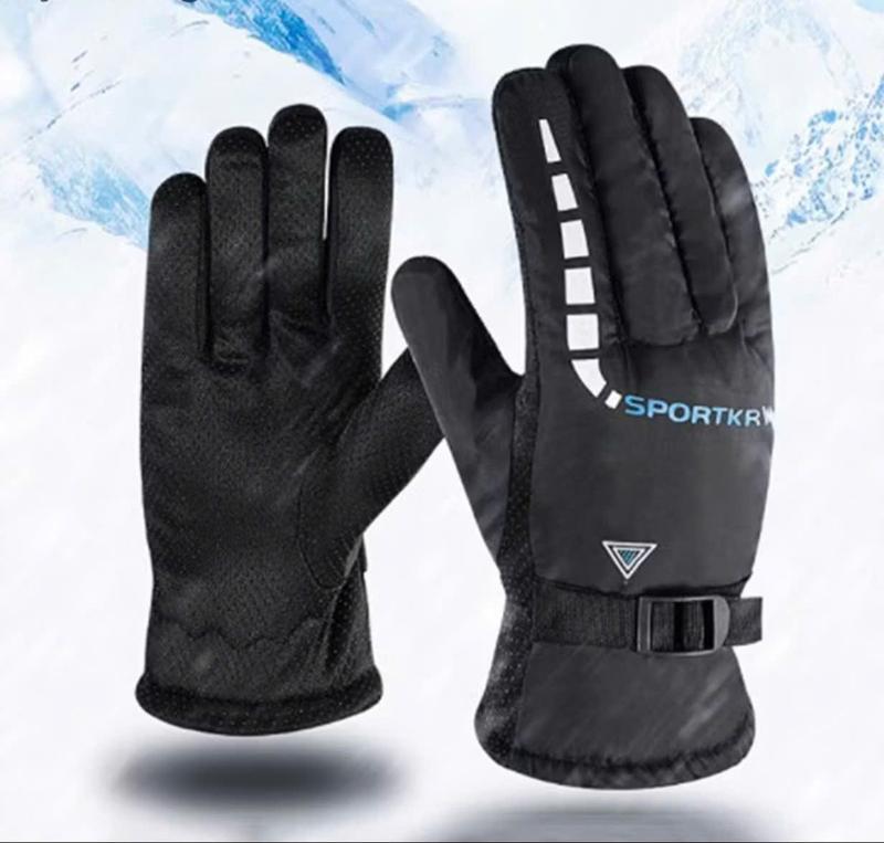 Găng Tay Giữ Nhiệt Dày Cho Nam Nữ Ấm Áp Cho Thể Thao Đạp Xe Mùa Đông Chống Trơn Bao Tay