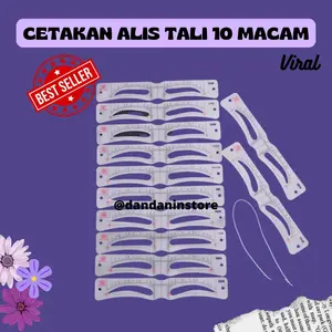 Cetakan Alis Tali 10in1 Set Lengkap Set Riasan Mata Set Rias Wajah