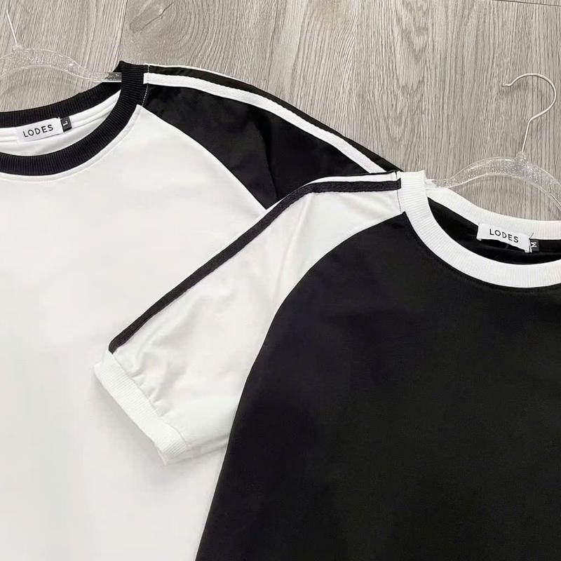 Product Introduction of Áo Thun Cổ Tròn ĐEN TRẮNG Tay Ngắn Vải 100% Cotton Co Giãn 4 Chiều 2